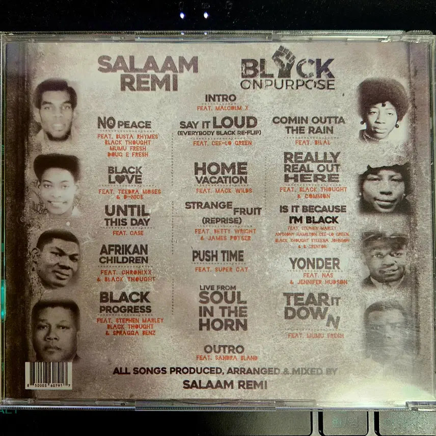 [BUNJANG] Salaam Remi Black On Purpose Limited Edition CD + DVD / Salaam Remi - Black On Purpose CD+DVD 한정