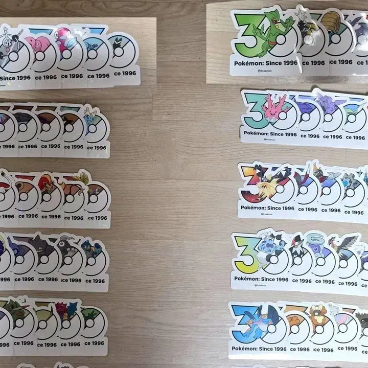 [BUNJANG] Pokemon 30th Anniversary Sticker Set / 포켓몬 30주년 기념 스티커 세트