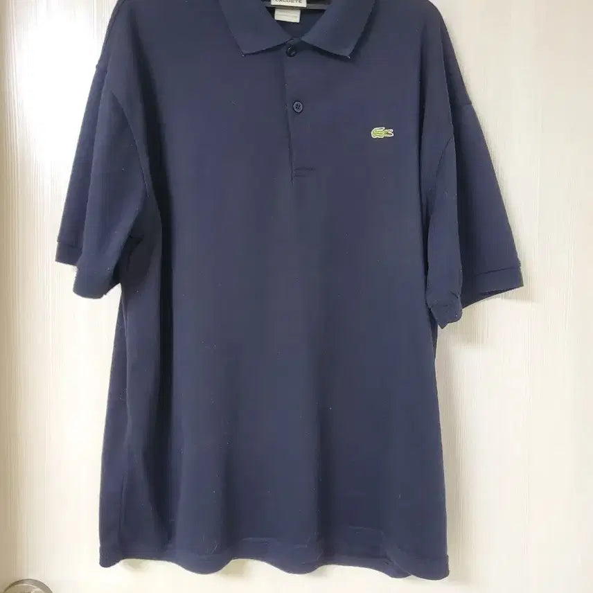 [BUNJANG] Lacoste Navy Short Sleeve Polo Shirt / 라코스테  네이비 반팔 카라티