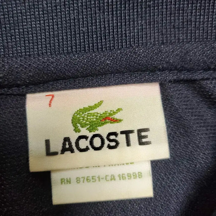 [BUNJANG] Lacoste Navy Short Sleeve Polo Shirt / 라코스테  네이비 반팔 카라티