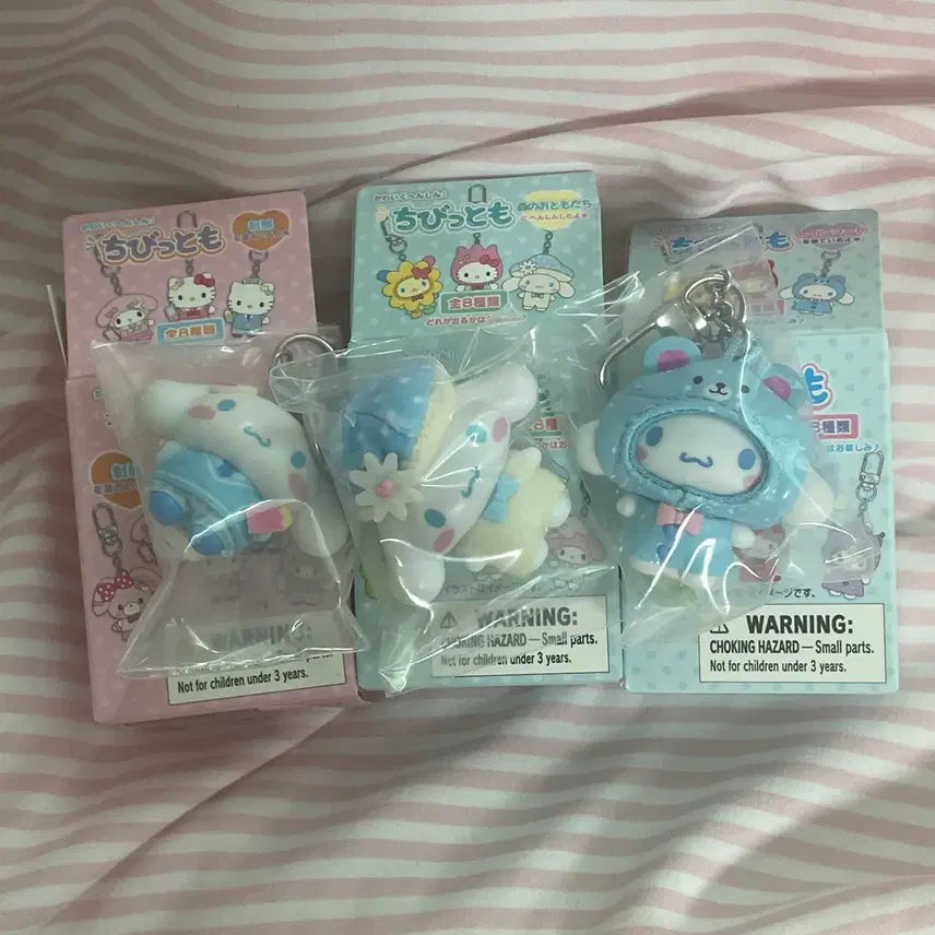 [BUNJANG] Sanrio Chibitomo Series 4 Cinnamoroll 3-Piece Bundle Set / [일괄] 산리오 치비토모 4탄 시나모롤 3종 세트