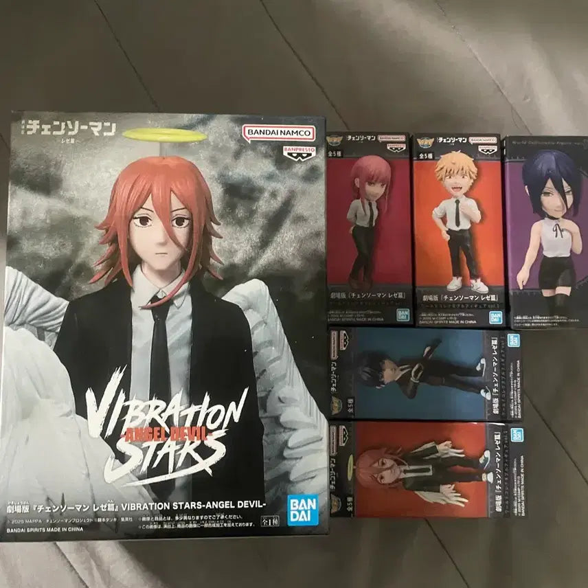 [BUNJANG] Chainsaw Man World Collectable Figure Bundle Set (Denji, Reze, Makima, Aki, Angel) / 체인소맨 월콜 덴지레제마키마아키엔젤 바이브레이션 천사의악마 일괄