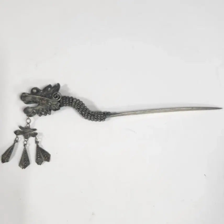 [BUNJANG] Qing Dynasty Court Hairpin with Dragon Ornament / 중국도자기               청대  궁중 뒷꽂이