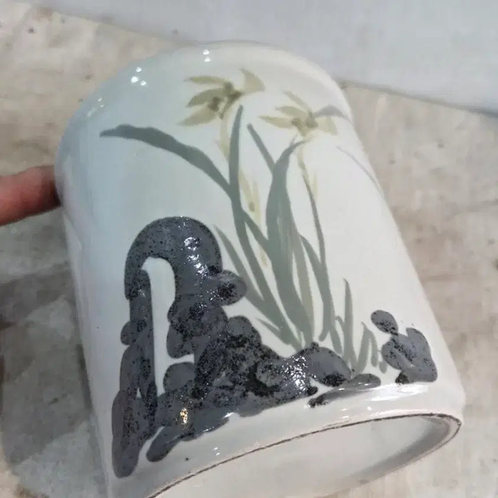 [BUNJANG] Hand-Painted Ceramic Pencil Case / 손그림 도자기 필통