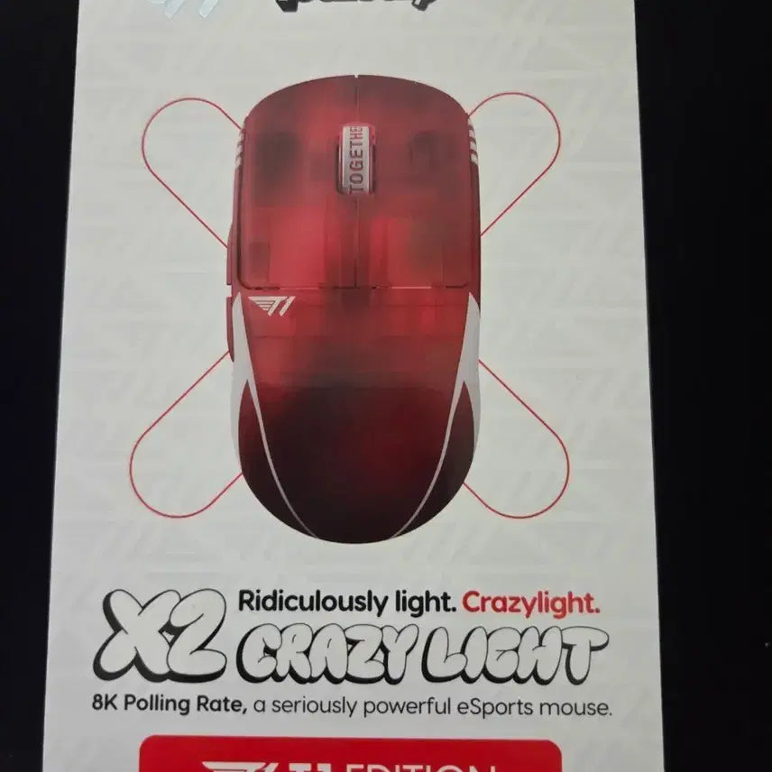 [BUNJANG] Pulsar X2 CrazyLight T1 Edition Gaming Mouse / 펄사 X2 CrazyLight T1 에디션 게이밍 마우스