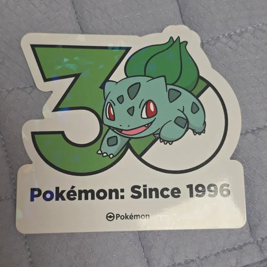 [BUNJANG] Pokemon 30th Anniversary Bulbasaur Sticker / 포켓몬 30주년 스티커 이상해씨