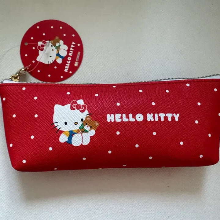 [BUNJANG] Sanrio Hello Kitty Retro Polka Dot Pencil Case Pouch / (정품)산리오 헬로키티 레트로 땡땡이 필통 파우치