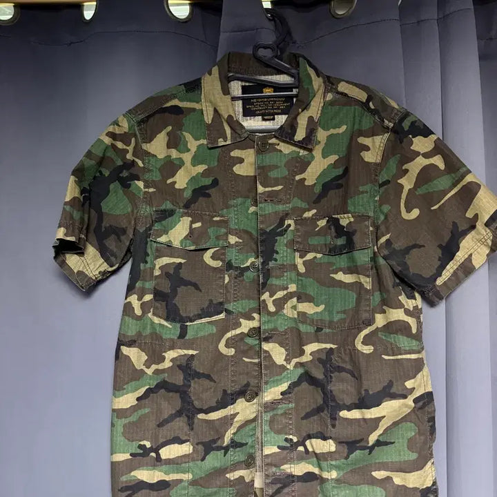 [BUNJANG] Neighborhood Ripstop BDU Camo Shirt / 네이버후드 립스탑 BDU 카모셔츠 M 워크셔츠 필드셔츠