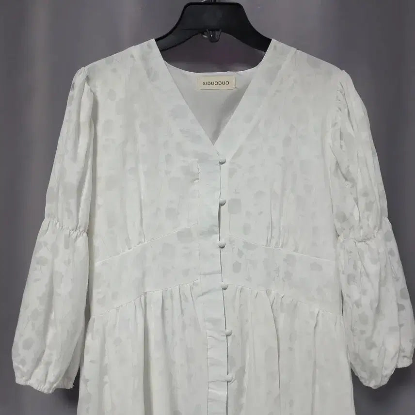 [BUNJANG] White Floral Dress / 화이트 플로럴 원피스