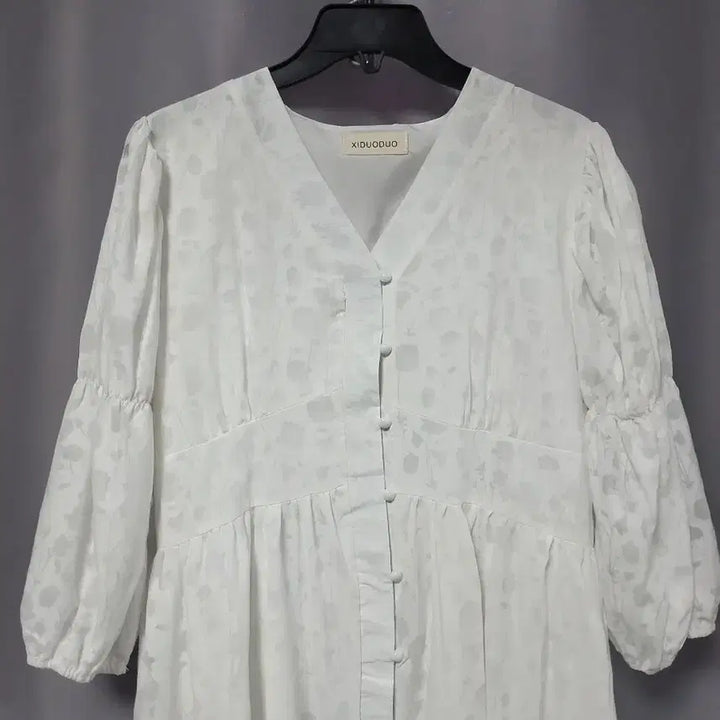 [BUNJANG] White Floral Dress / 화이트 플로럴 원피스