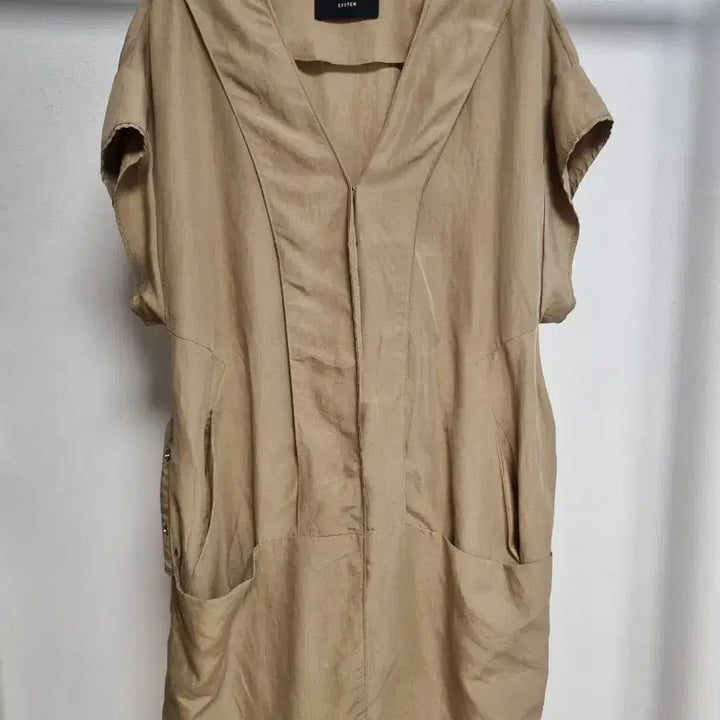 [BUNJANG] System Beige Linen Blend Dress / 정품 시스템 베이지 원피스