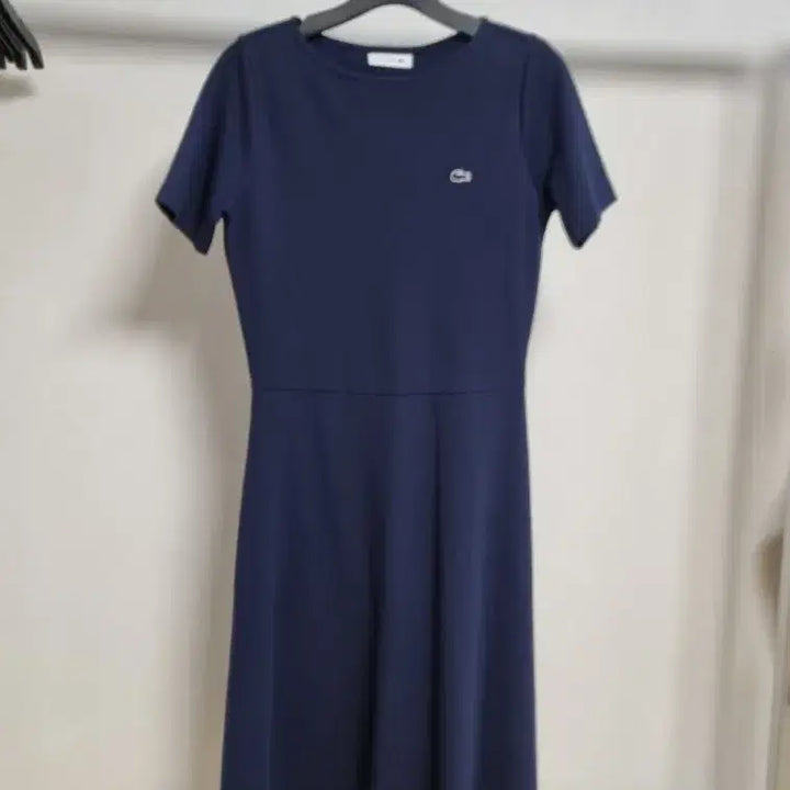 [BUNJANG] Lacoste Navy Midi Dress / 정품 라코스테 네이비원피스