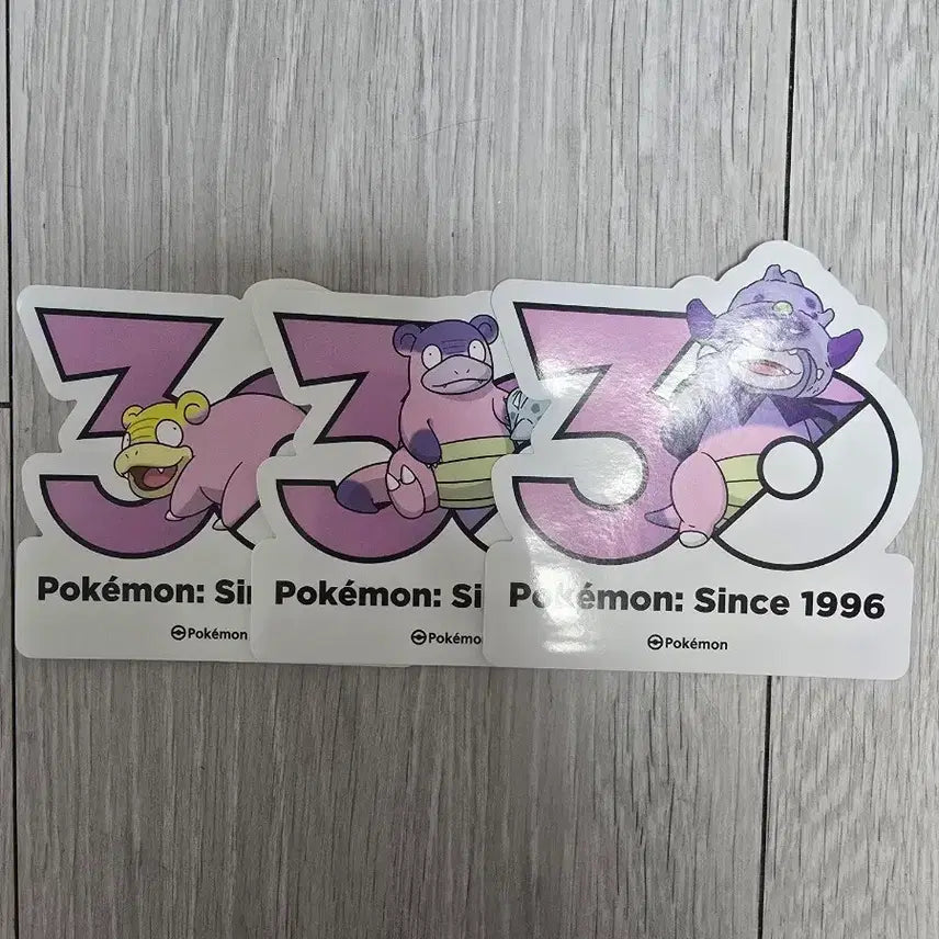[BUNJANG] Pokemon 30th Anniversary Galar Slowpoke, Slowbro, Slowking Sticker Bundle Set / 일괄 포켓몬 30주년 스티커 가라르 야돈 야도란 야도킹