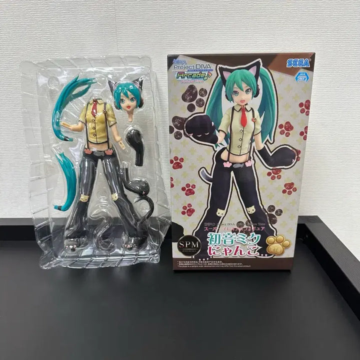 [BUNJANG] Sega Project DIVA Nyanko Hatsune Miku Cat Ear Figure (SPM) / 세가 프로젝트 디바 냥코 네코미미 고양이 피규어 하츠네 미쿠 (SPM)