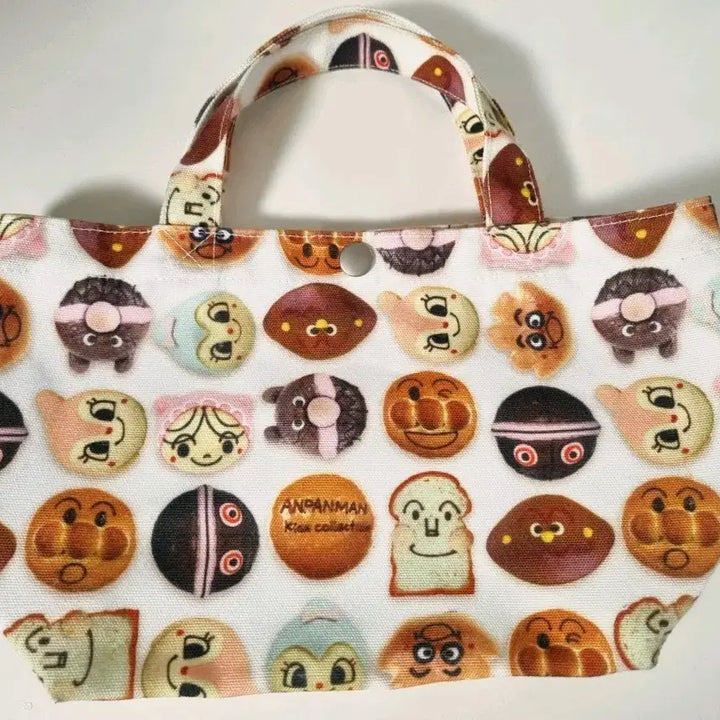 [BUNJANG] Anpanman Museum Limited Edition Canvas Pouch Bag / 호빵맨 뮤지엄 박물관 가방, 빵 가방, 보조 가방