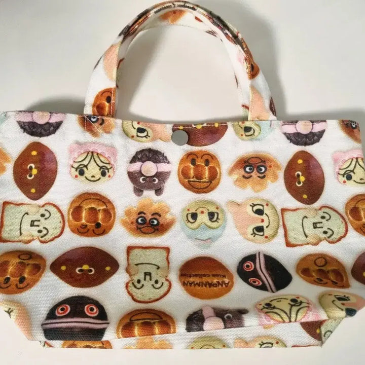 [BUNJANG] Anpanman Museum Limited Edition Canvas Pouch Bag / 호빵맨 뮤지엄 박물관 가방, 빵 가방, 보조 가방