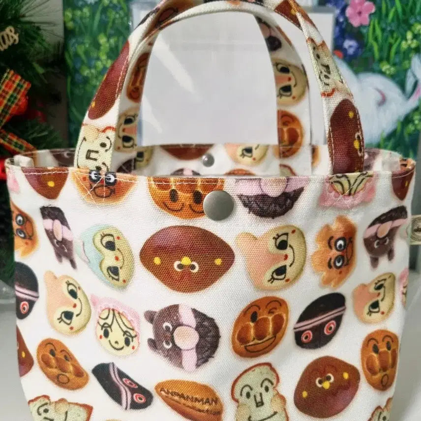 [BUNJANG] Anpanman Museum Limited Edition Canvas Pouch Bag / 호빵맨 뮤지엄 박물관 가방, 빵 가방, 보조 가방