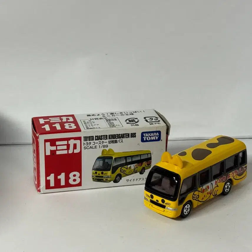 [BUNJANG] Discontinued Tomica Toyota Coaster Kindergarten Bus No. 118 / (단종토미카) 토요타 코스터 유치원 버스 no.118