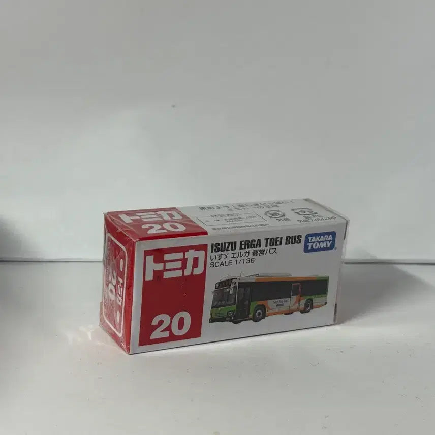 [BUNJANG] Tomica No. 20 Isuzu Elga Toei Bus 1/136 Scale / 토미카 20번 이스즈 엘가 도에이 버스 1/136