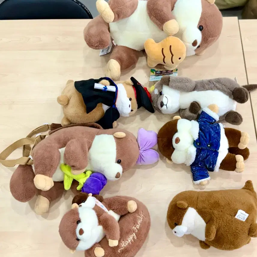 [BUNJANG] Uso Uso Chan &amp; Rakko San Chan Otter Plush Dolls (Medium/Large) / 우소우소짱 랏코상짱 수달해달 중형대형인형뽑기인형 새상품(개당)