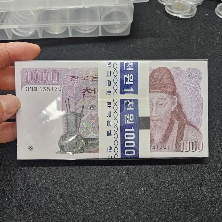 [BUNJANG] 100 x 1,000 KRW Banknote Bundle (2nd Series) / 2차 천원권 1000 음성권다발 지폐 100장