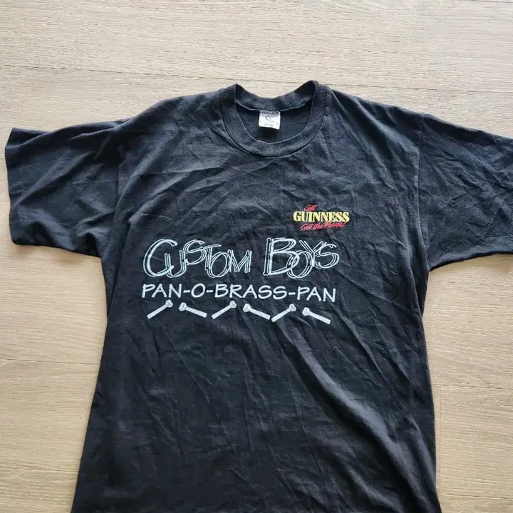 [BUNJANG] Rossi Guinness Custom Boys T-Shirt / 90s ROSSI GUINNESS 커스텀 보이즈 반팔티 L