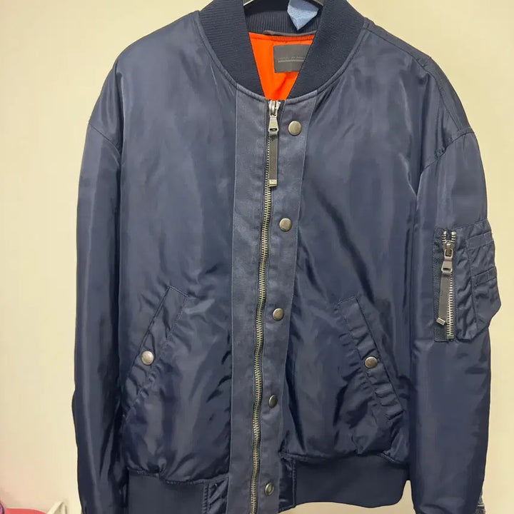 [BUNJANG] Diesel Black Gold Navy MA-1 Bomber Jacket 48 / 디젤 블랙 골드 네이비 MA-1 항공점퍼 봄버 자켓 48