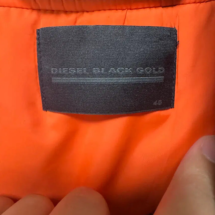 [BUNJANG] Diesel Black Gold Navy MA-1 Bomber Jacket 48 / 디젤 블랙 골드 네이비 MA-1 항공점퍼 봄버 자켓 48