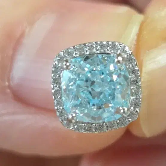 [BUNJANG] Iceflower 925 Sterling Silver Aqua Blue Set / 아이스플라워 925실버 아쿠아블루 셋트 새제품