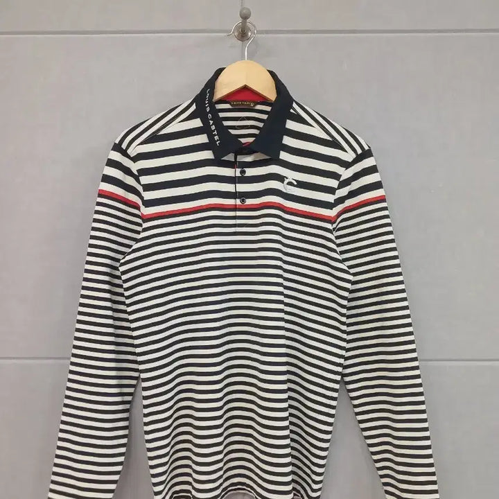 [BUNJANG] Louis Castel Striped Collar T-Shirt 100 / *루이까스텔 스트라이프 카라티 100