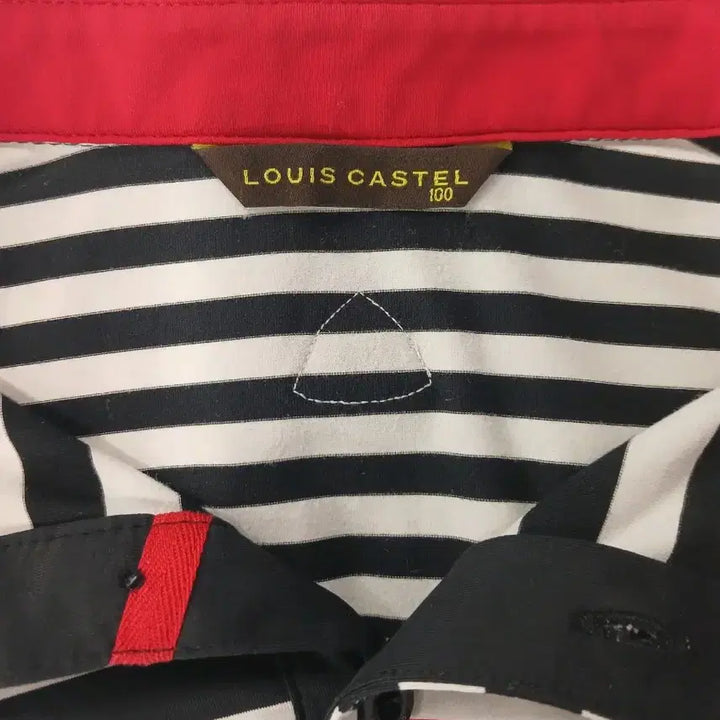 [BUNJANG] Louis Castel Striped Collar T-Shirt 100 / *루이까스텔 스트라이프 카라티 100
