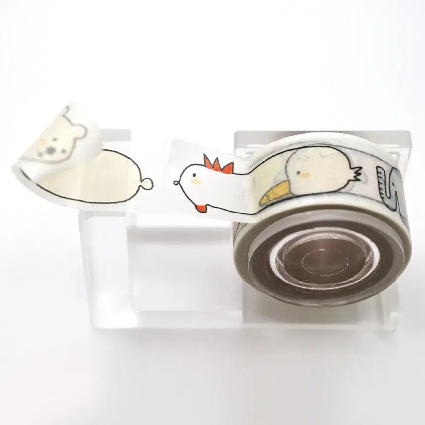 [BUNJANG] Nuseho Animal Label Easy Cut Masking Tape / 신상 [누세호] 동물라벨 마스킹테이프 이지컷 마테띵