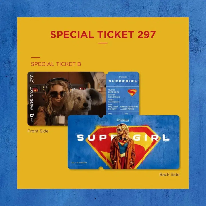 [BUNJANG] Supergirl CineQ Special Ticket Set (2 Types) / 슈퍼걸 씨네큐 스페셜 티켓 2종세트 6.24.수령접수
