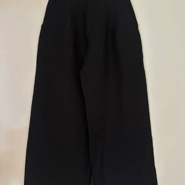 [BUNJANG] Black Linen Wide Leg Trousers / (새상품) 블랙 린넨 와이드 통바지