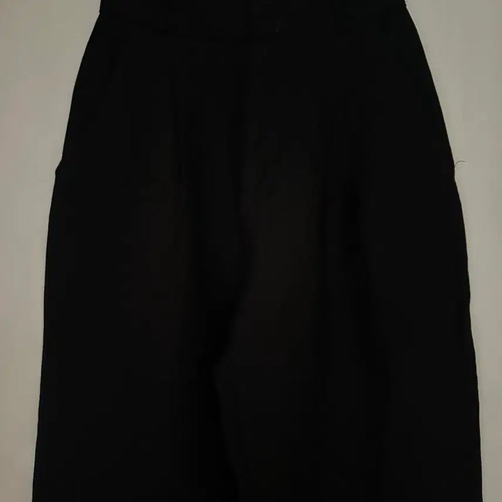 [BUNJANG] Black Linen Wide Leg Trousers / (새상품) 블랙 린넨 와이드 통바지