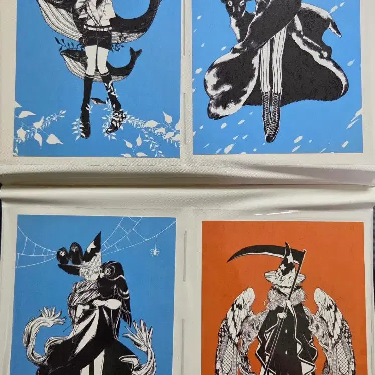 [BUNJANG] Cookierun Kingdom Wizard Cookie &amp; Mint Cookie Non-Official Postcards &amp; Card Text Bundle Set / 고전)쿠키런 킹덤 마법사맛 쿠키, 박하맛 쿠키 비공굿 엽서,카드텍 일괄