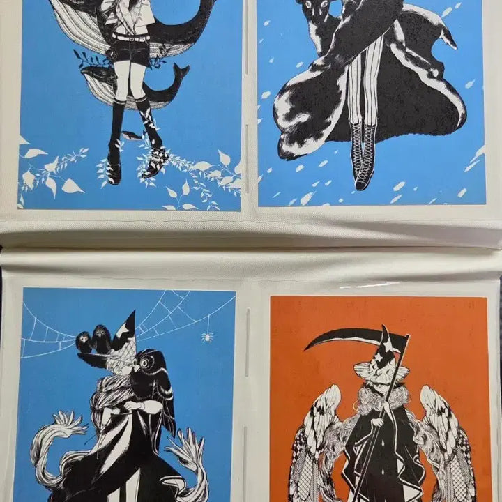 [BUNJANG] Cookierun Kingdom Wizard Cookie &amp; Mint Cookie Non-Official Postcards &amp; Card Text Bundle Set / 고전)쿠키런 킹덤 마법사맛 쿠키, 박하맛 쿠키 비공굿 엽서,카드텍 일괄