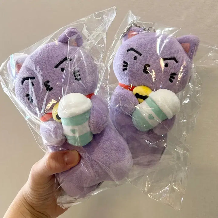 [BUNJANG] ATEEZ Asia &amp; Australia In-Yu Tour Cup Sleeve Keyring Choi San / 포카포함) 에이티즈 아시아호주 인유판 투어 컵슬리브 키링 최산 산덩이
