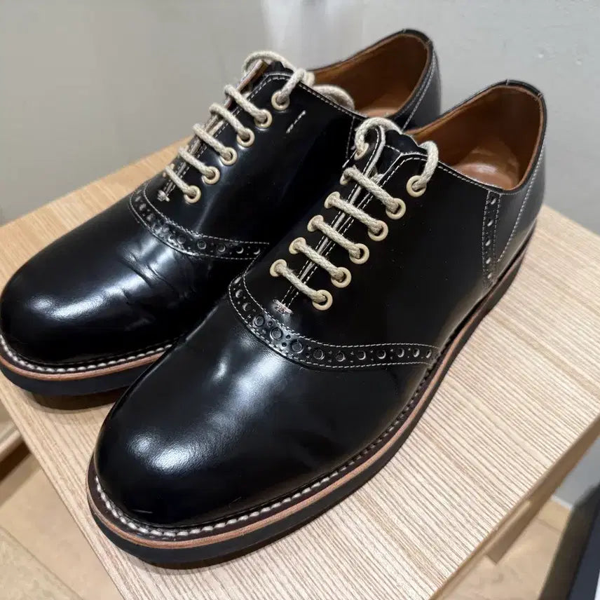 [BUNJANG] GLAD HAND &amp; Co. REGAL Collaboration Wingtip Dress Shoes Black 270mm / GLAD HAND &amp; Co. REGAL 드레스슈즈 구두 270mm 블랙