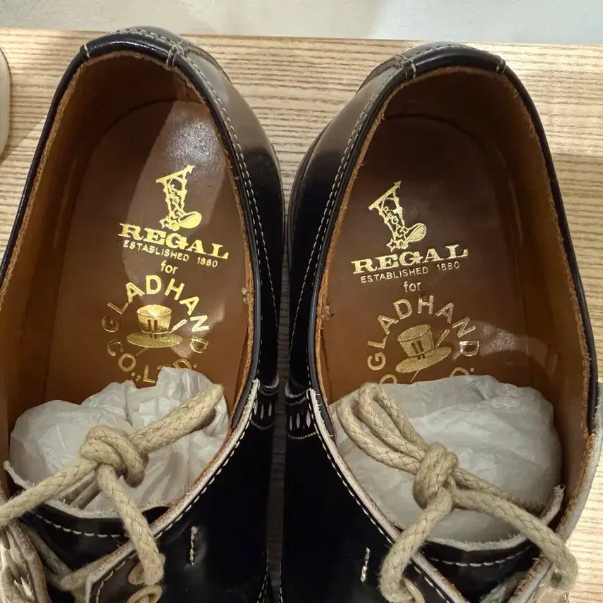 [BUNJANG] GLAD HAND &amp; Co. REGAL Collaboration Wingtip Dress Shoes Black 270mm / GLAD HAND &amp; Co. REGAL 드레스슈즈 구두 270mm 블랙
