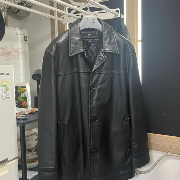 [BUNJANG] Gap 90s Leather Car Coat XL / 90s 올드갭 레더 카코트 XL