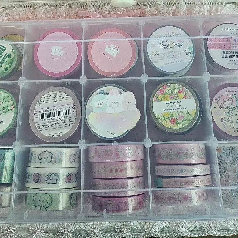 [BUNJANG] Popular Artist Kiss Cut Washi Tape Set (33 Types) / 인기작가 키스컷 마테 모음 33종