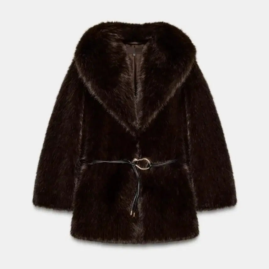 [BUNJANG] Zara Faux Fur Half Coat / 자라 퍼 하프 코트