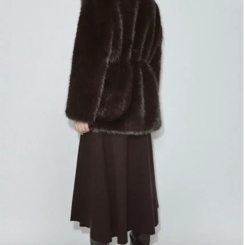 [BUNJANG] Zara Faux Fur Half Coat / 자라 퍼 하프 코트