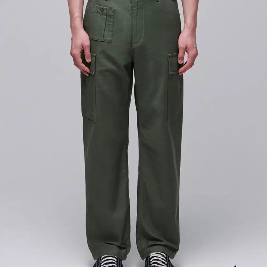 [BUNJANG] Musinsa Standard British Army Cargo Pants Khaki Size 36 / [36] 무신사 스탠다드 브리티쉬 아미 카고 팬츠 - 카키