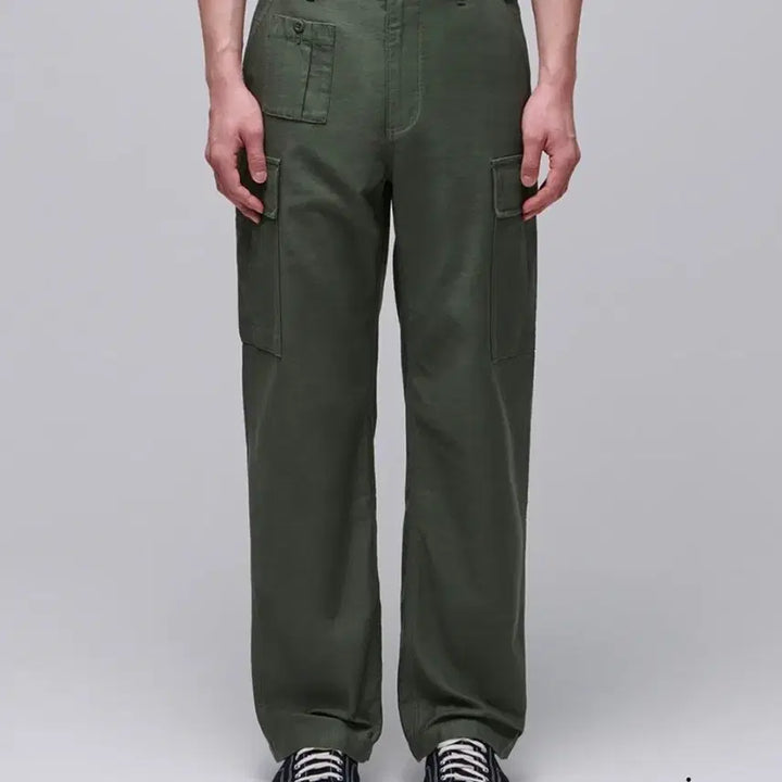 [BUNJANG] Musinsa Standard British Army Cargo Pants Khaki Size 36 / [36] 무신사 스탠다드 브리티쉬 아미 카고 팬츠 - 카키