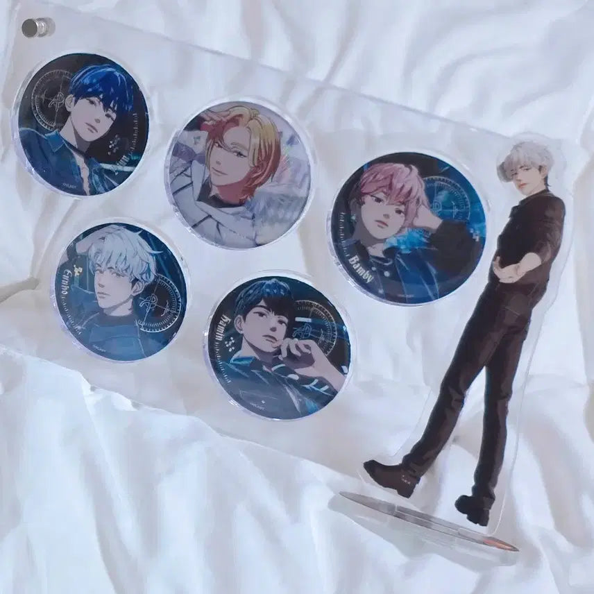[BUNJANG] PLAVE Dash Can Badge &amp; Acrylic Stand Set (Bamby, Eunho) / 플레이브 대쉬 캔뱃지,아크릴 스탠드(밤비,은호)