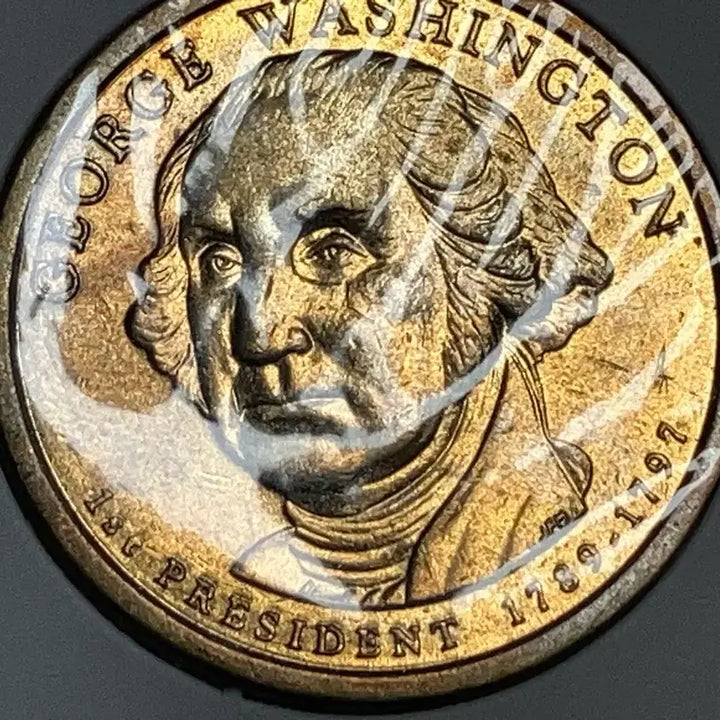 [BUNJANG] US Presidential $1 Coin Set: George Washington &amp; Abraham Lincoln (Uncirculated) / [미사용급 2종 세트] 미국 대통령 1달러 기념 주화 (워싱턴 &amp; 링컨