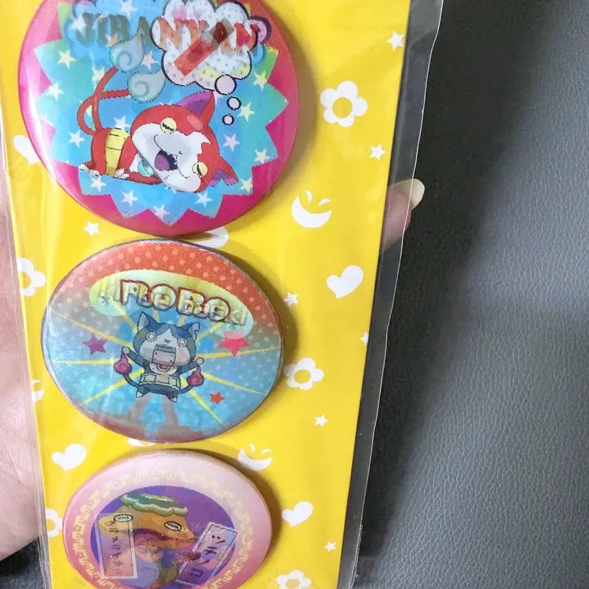 [BUNJANG] Yo-kai Watch Lenticular Pin Badge / 요괴워치 렌티큘러 핀 뱃지