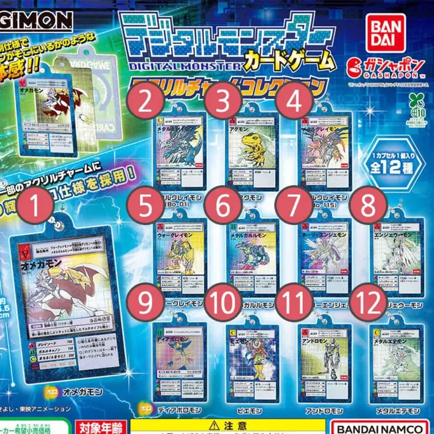 [BUNJANG] Digimon MetalGreymon Card Keyring Gacha / 디지몬 메탈그레이몬 카드 키링 가챠